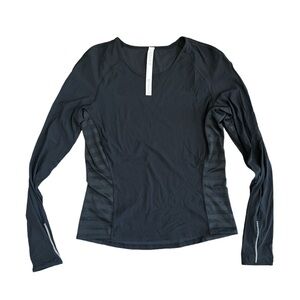 Lululemon long sleeve shirt, black size 8